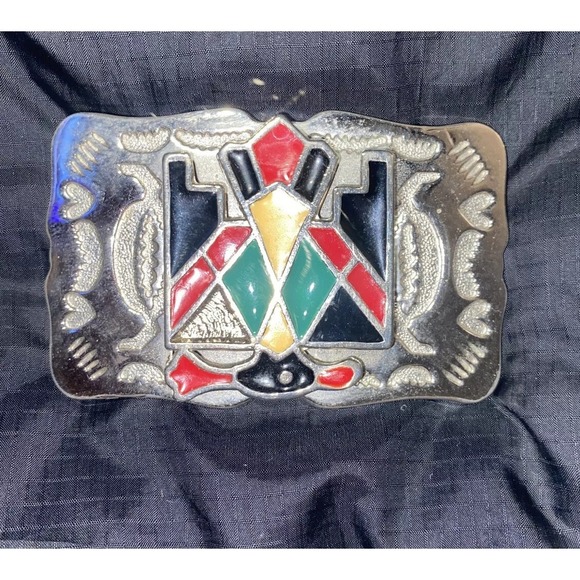 The Unbranded Brand Accessories - Silver-Tone Belt Buckle Indian Western